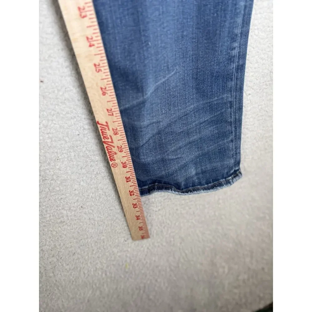 True Religion Ricky Jeans Mens 34x33 Blue Relaxed Fit Straight Leg Pocket READ